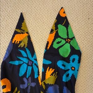 Elegant Floral Jumpsuit - Black and Multicolor